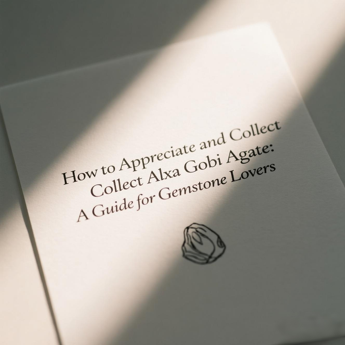How to Appreciate and Collect Alxa Gobi Agate: A Guide for Gemstone Lovers