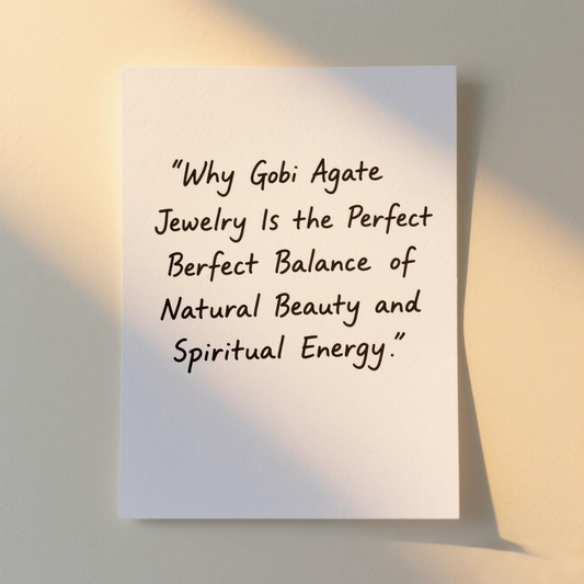 Why Gobi Agate Jewelry Is the Perfect Balance of Natural Beauty and Spiritual Energy