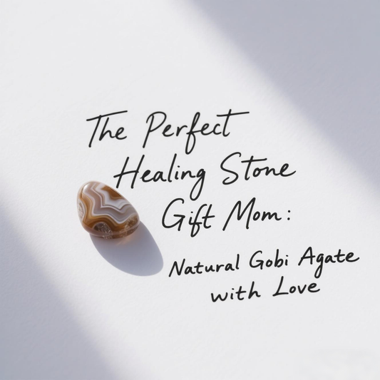 The Perfect Healing Stone Gift for Mom: Natural Gobi Agate with Love