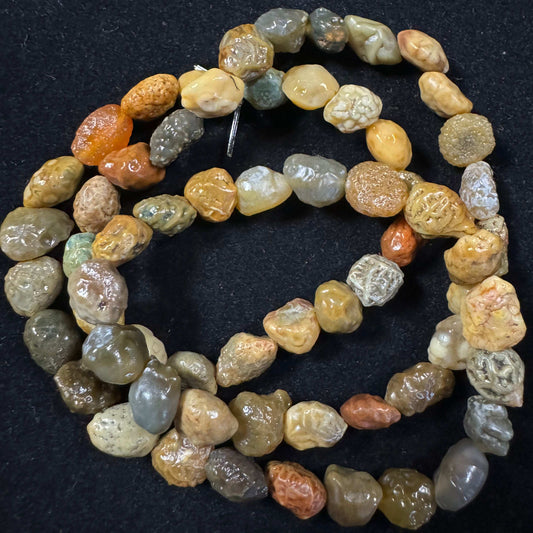 Natural Gobi Vein Stone Agate Three Circle Bracelet Women's Jewelry Bracelet Healing Agate Energy Jewelry