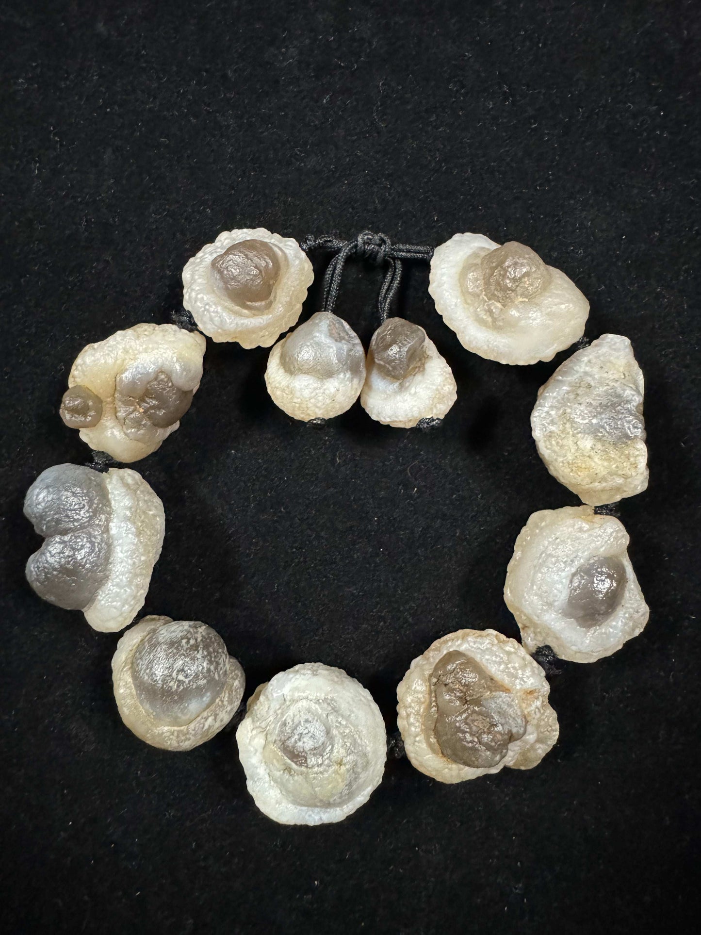 Natural Panda Agate Healing Energy Bracelet – Raw Gobi Desert Stone (Unisex)