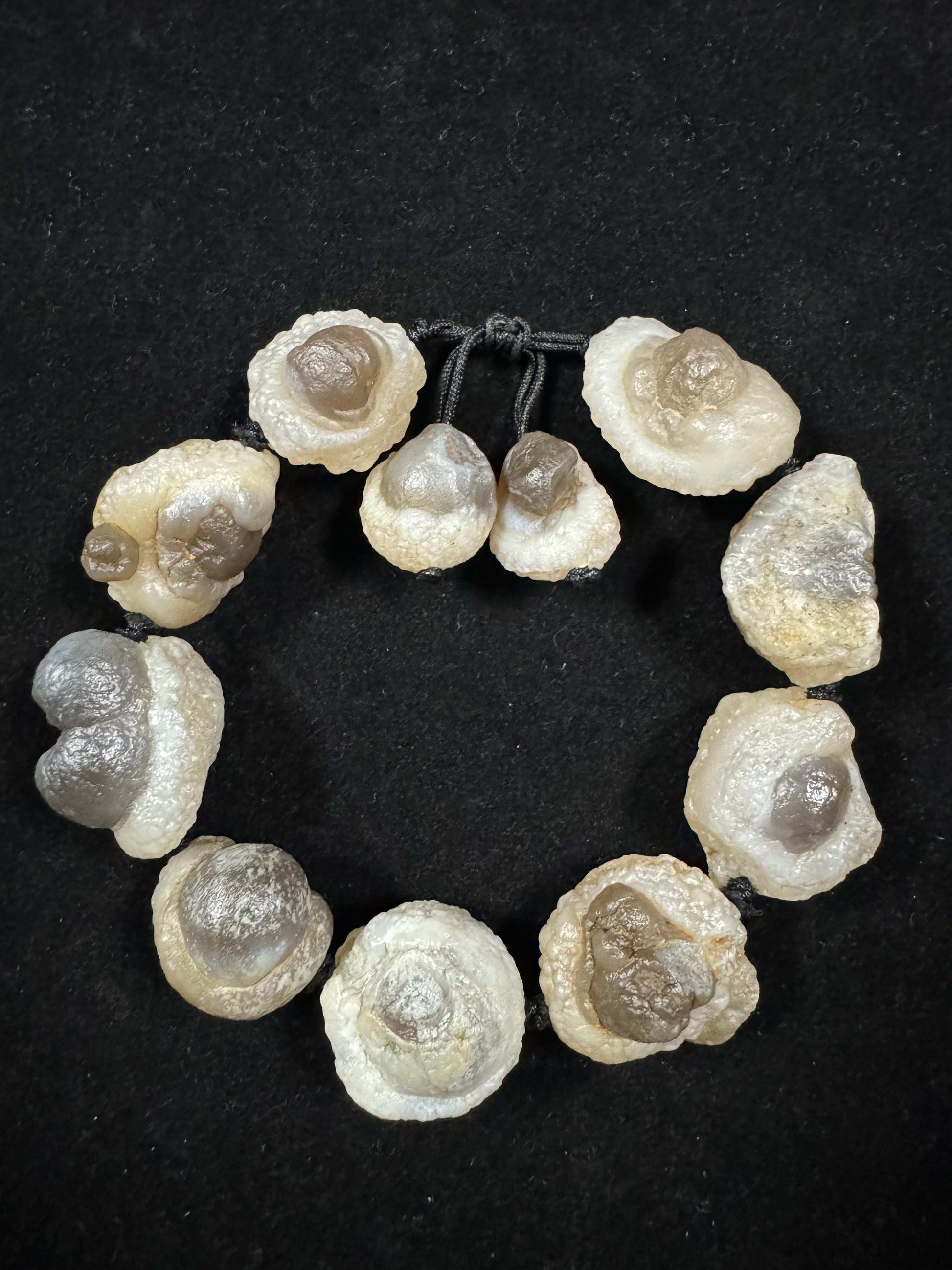 Natural Panda Agate Healing Energy Bracelet – Raw Gobi Desert Stone (Unisex)