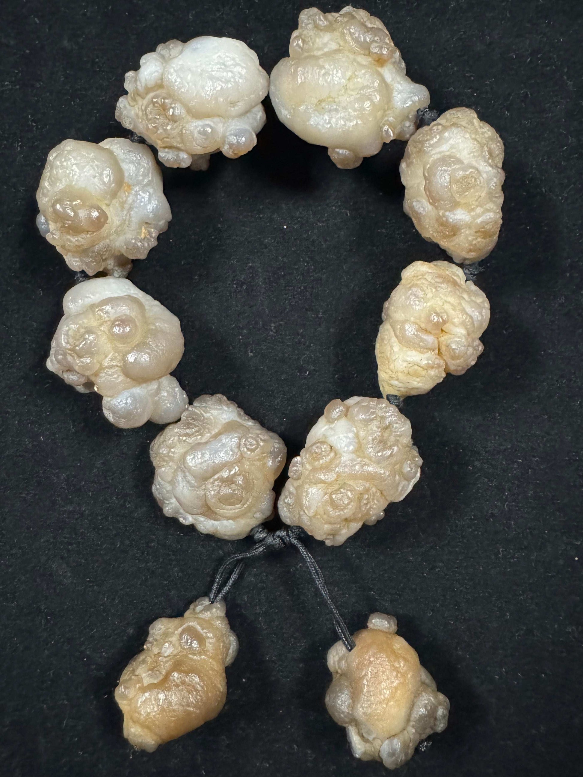 Natural Panda Agate Healing Energy Bracelet – Raw Gobi Desert Stone for Men & Women