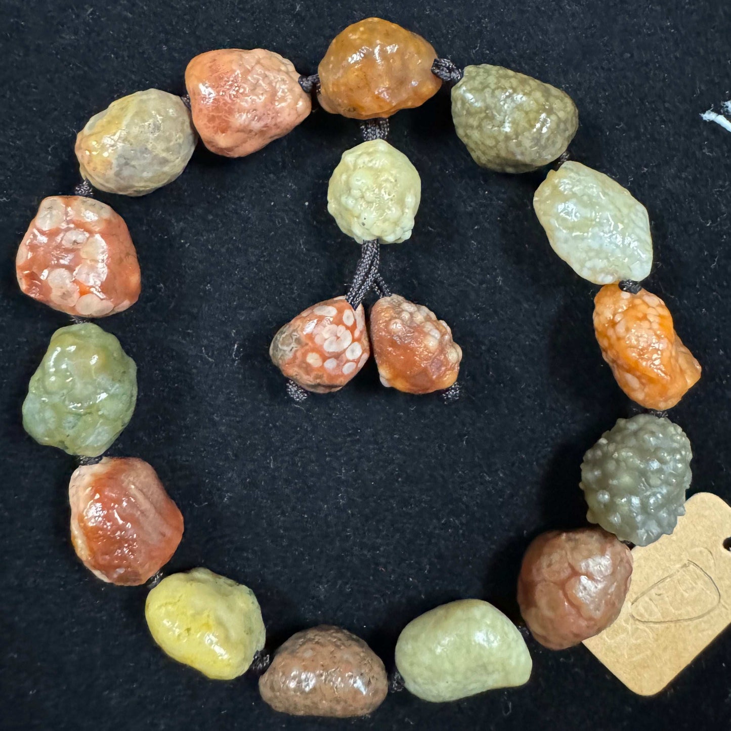 Natural Gobi Agate Bracelet for Men and Women|Fish Roe Pattern|Alashan Desert Stone