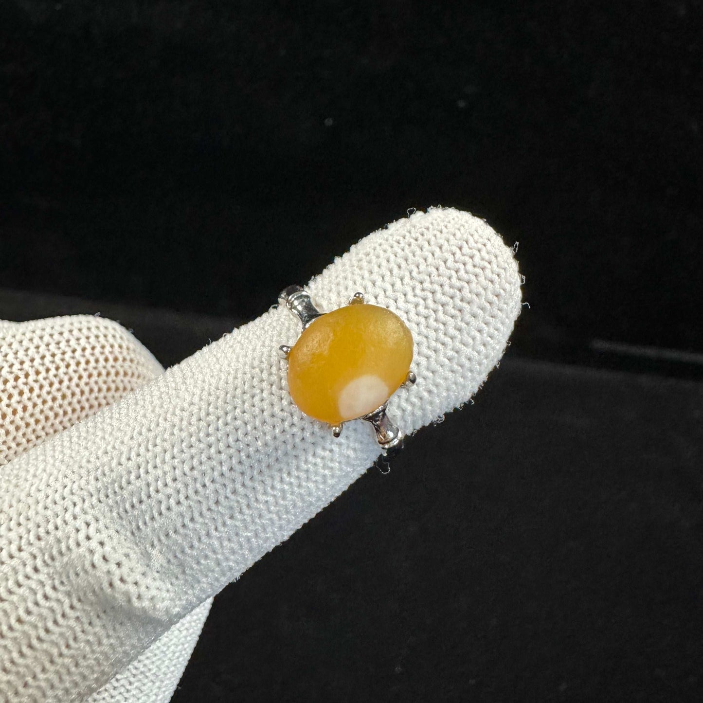 Natural Yellow Sugar Flower-Eye Agate Bracelet – Rare Gobi Desert Stone Jewelry