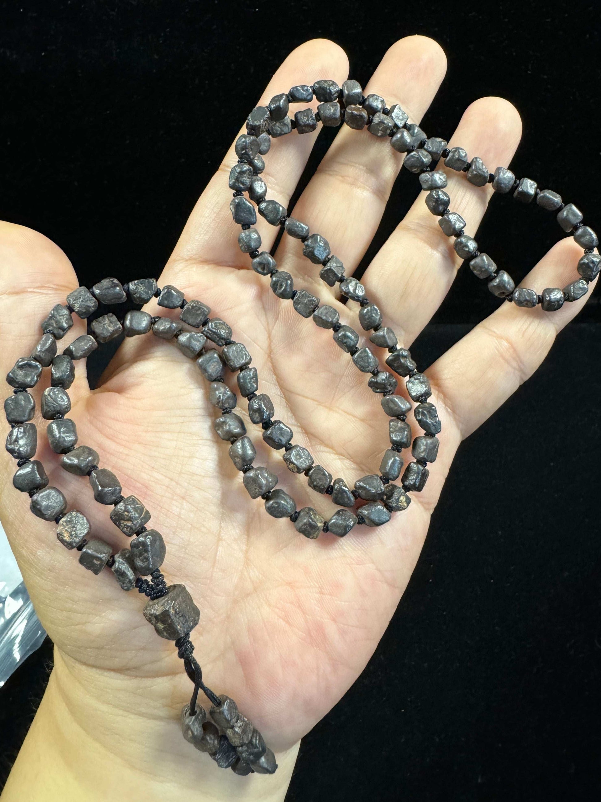 Natural Black Agate (Black Diamond) Cube Bracelet & Necklace Set – Gobi Raw Stone Jewelry