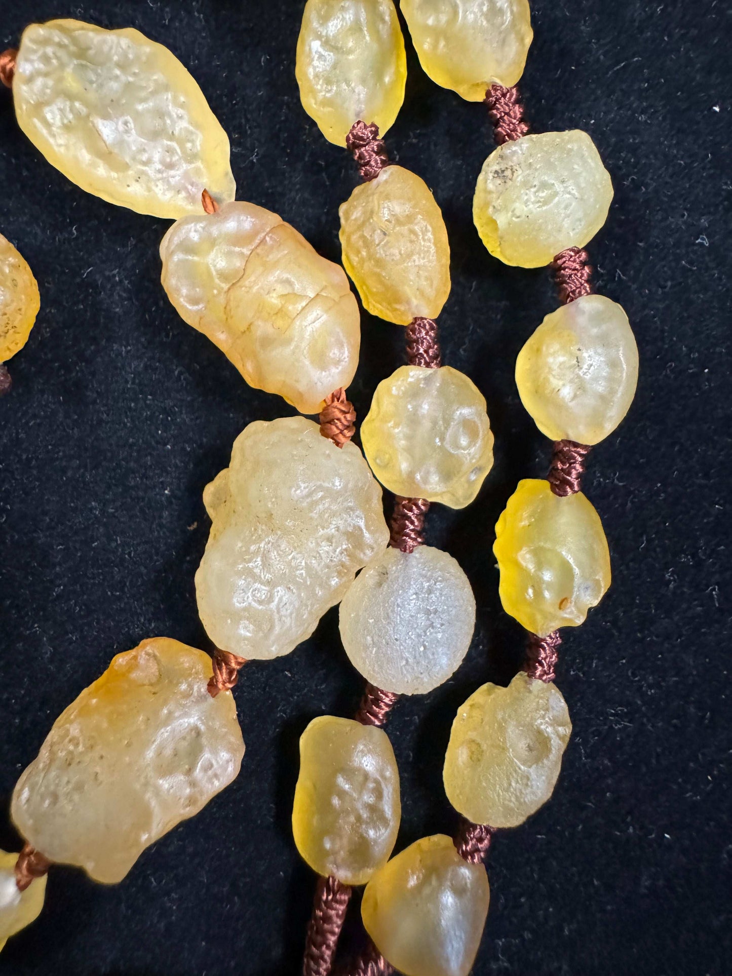 Natural Yellow Sugar Agate Corded Bracelet & Necklace Set – Gobi Handcrafted Jewelry