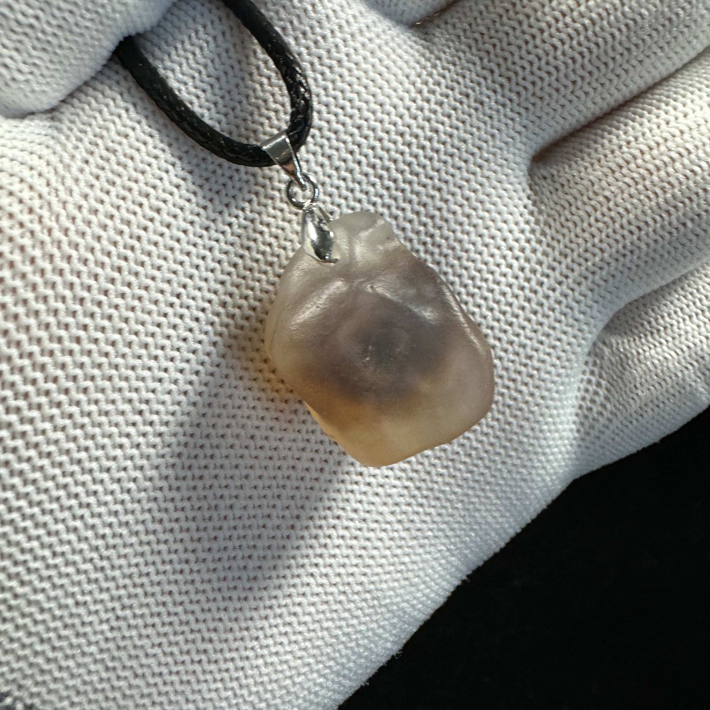 Natural Gobi Black Sugar Heart Agate Pendant Necklace – Raw Stone Jewelry