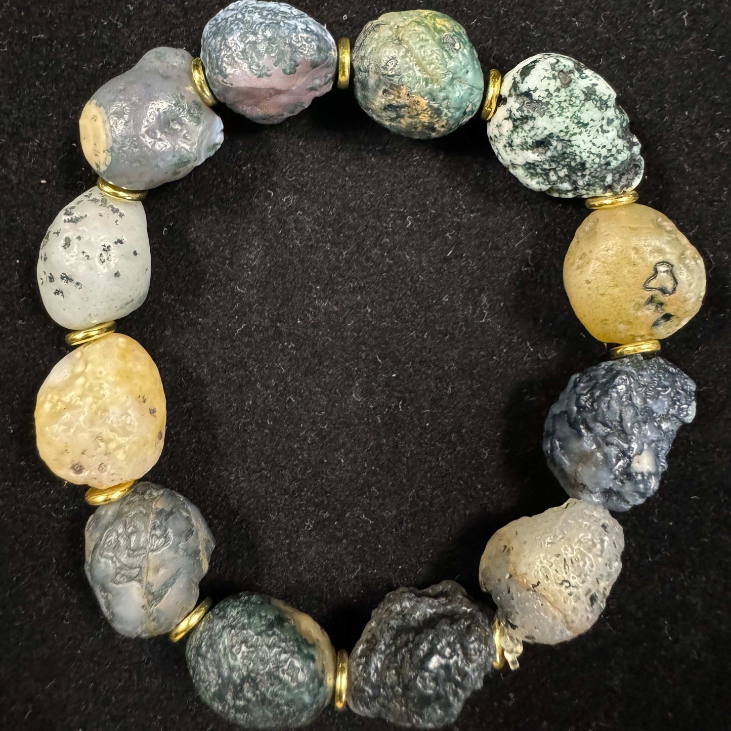Natural Gobi Moss Agate – Raw Desert Stone for Jewelry & Healing