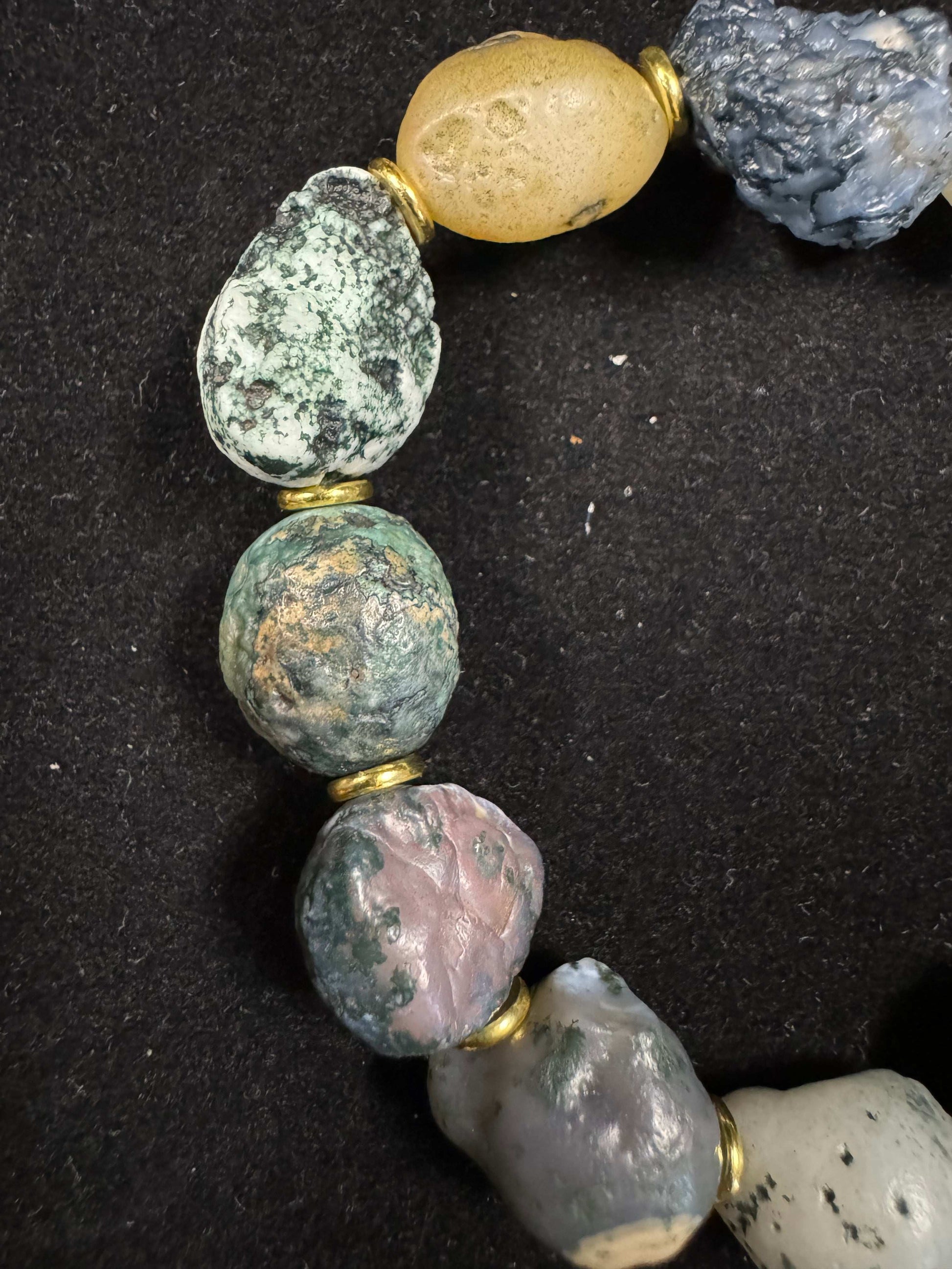 Natural Gobi Moss Agate – Raw Desert Stone for Jewelry & Healing
