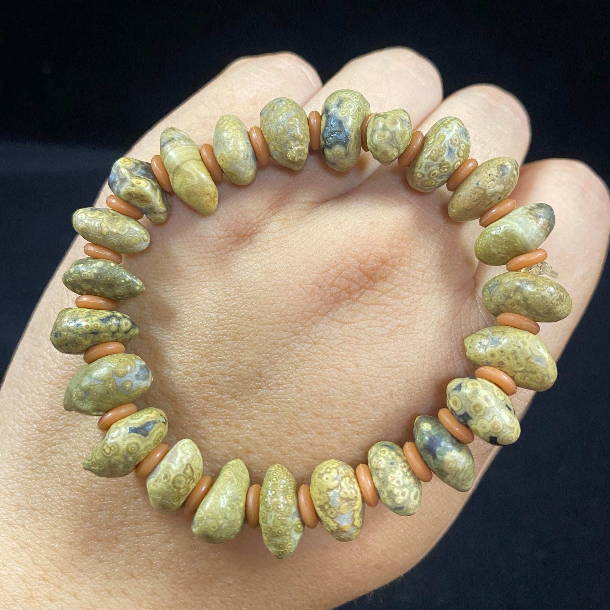 Natural Zhuozi Mountain Gobi Eye Agate Bracelet – Raw Stone “Eye” Pendant Jewelry