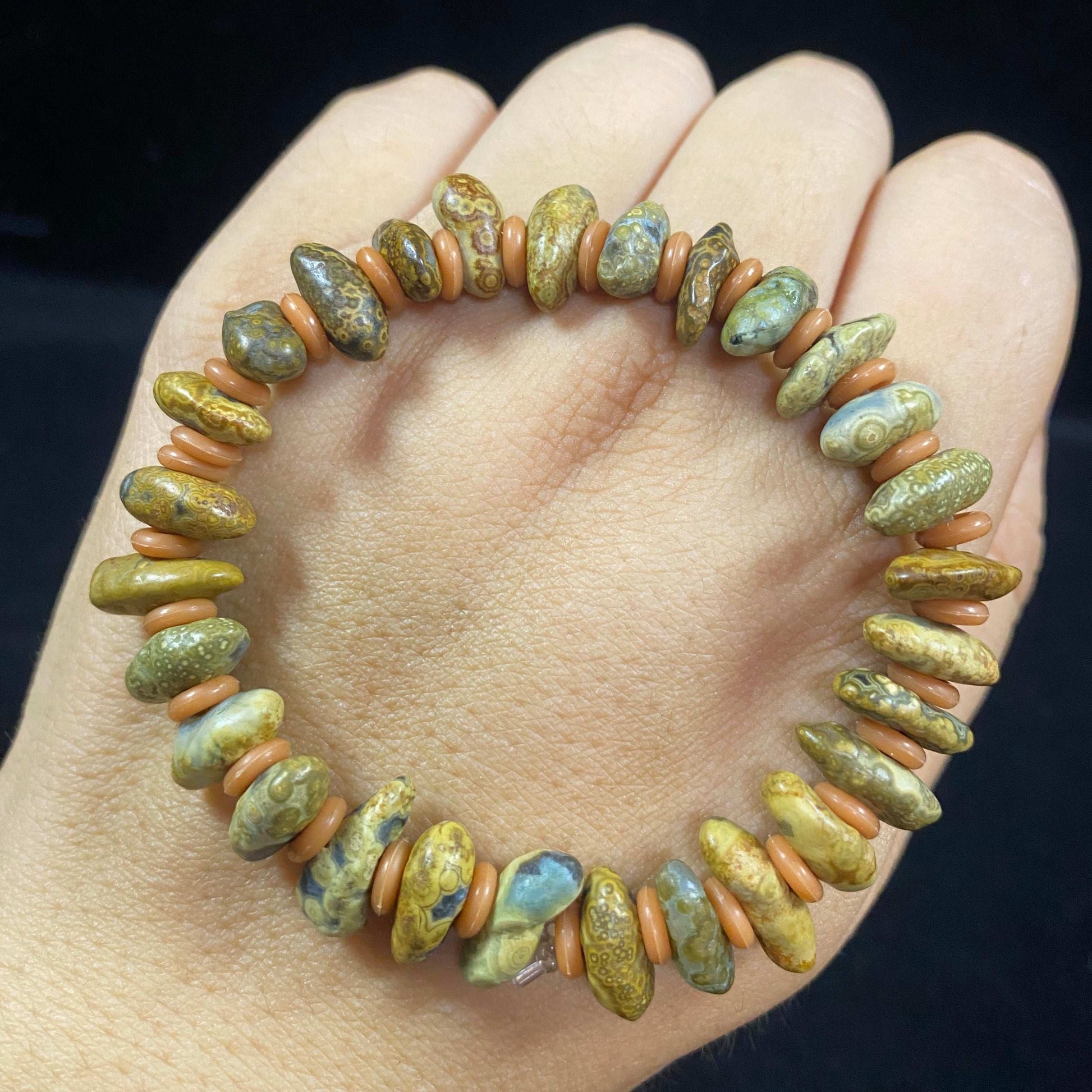 Natural Zhuozi Mountain Gobi Eye Agate Bracelet – Raw Stone “Eye” Pendant Jewelry