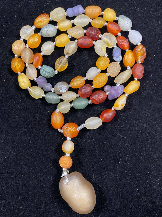 Natural Gobi Colored Beads Agate Necklace – Vibrant Women's Jewelry