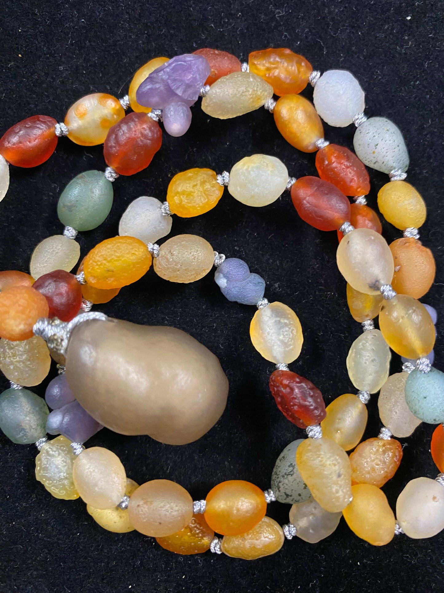 Natural Gobi Colored Beads Agate Necklace – Vibrant Women's Jewelry