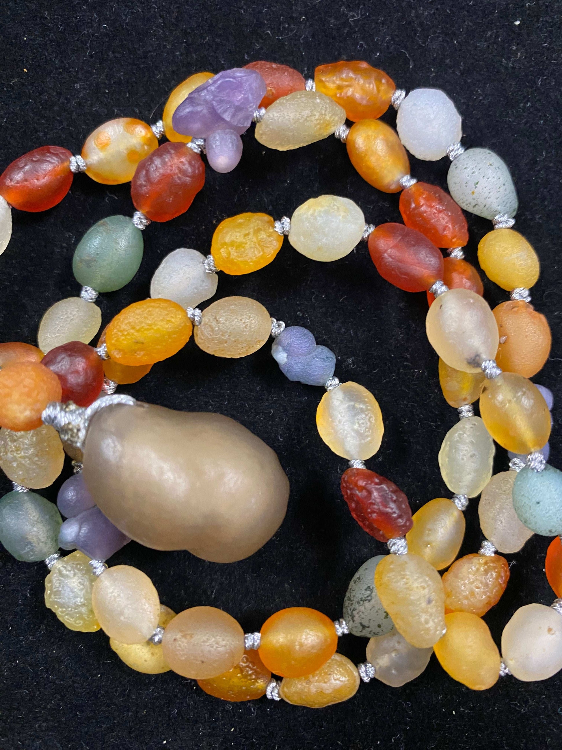 Natural Gobi Colored Beads Agate Necklace – Vibrant Women's Jewelry