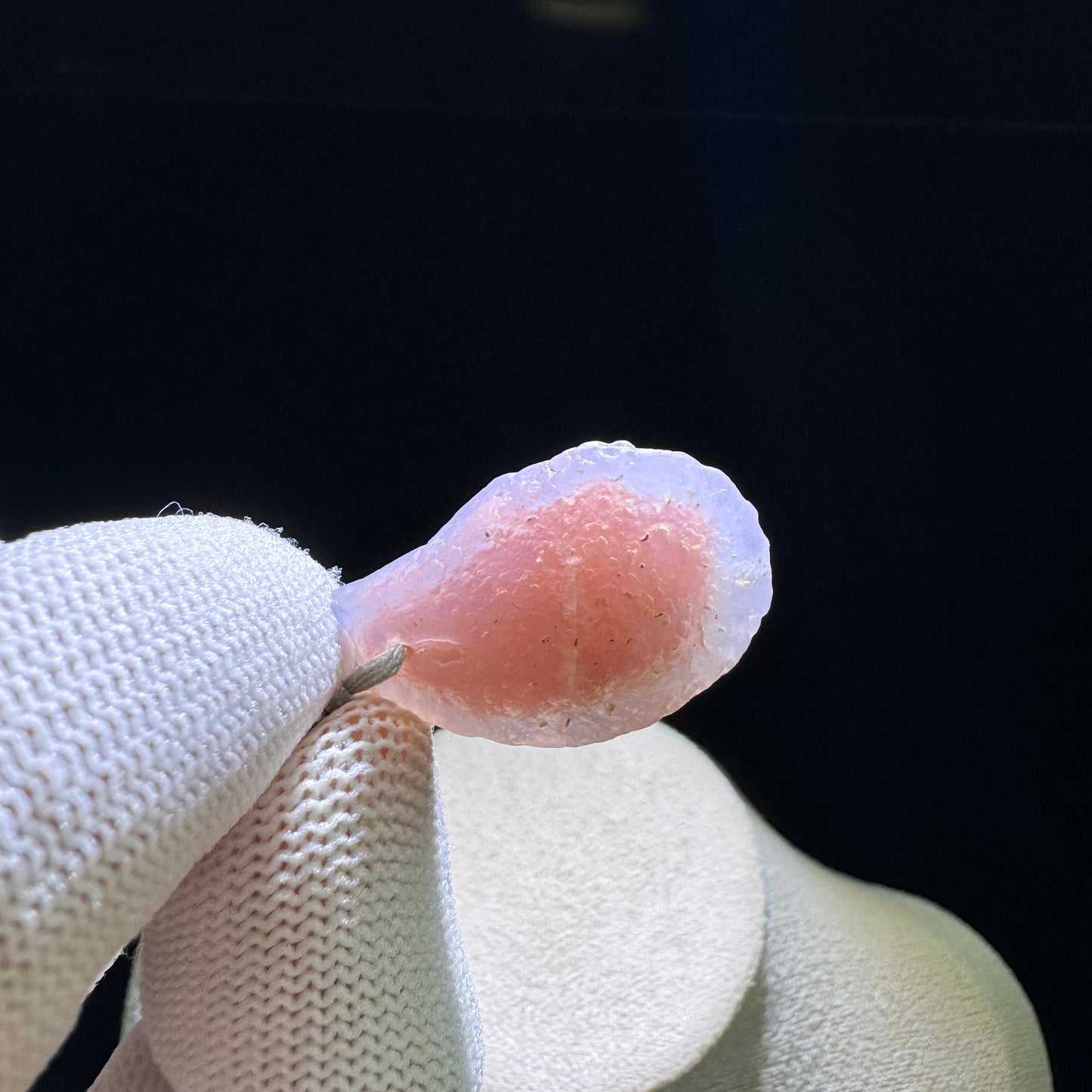 Natural Gobi Pink Sugar Heart Agate Pendant – Love, Softness & Feminine Energy