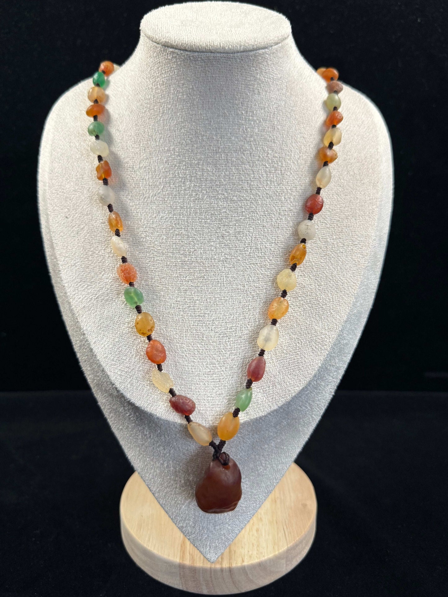 Natural Gobi Colored Bead Agate Necklace – Vibrant Spirit & Earth Energy