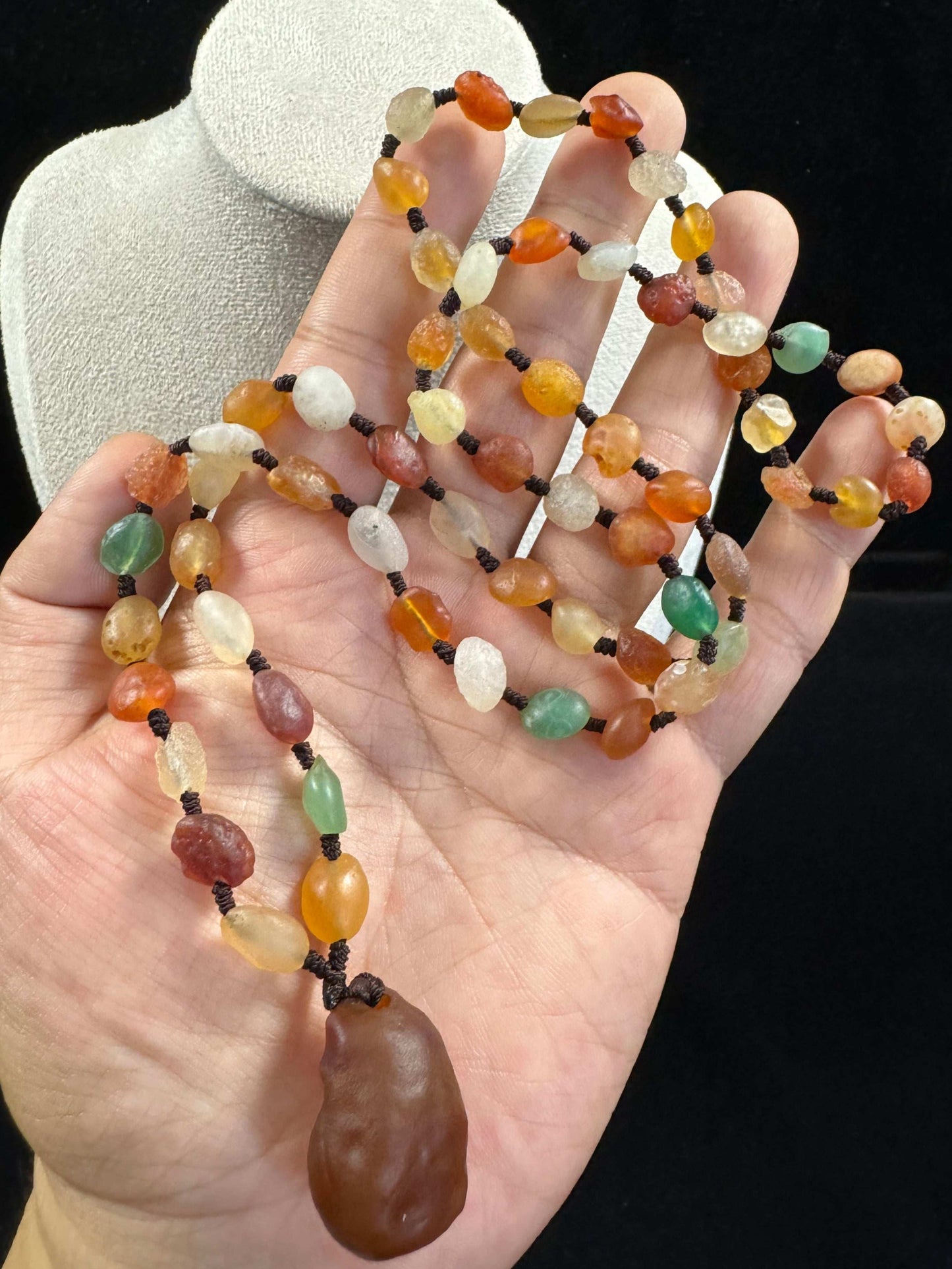 Natural Gobi Colored Bead Agate Necklace – Vibrant Spirit & Earth Energy