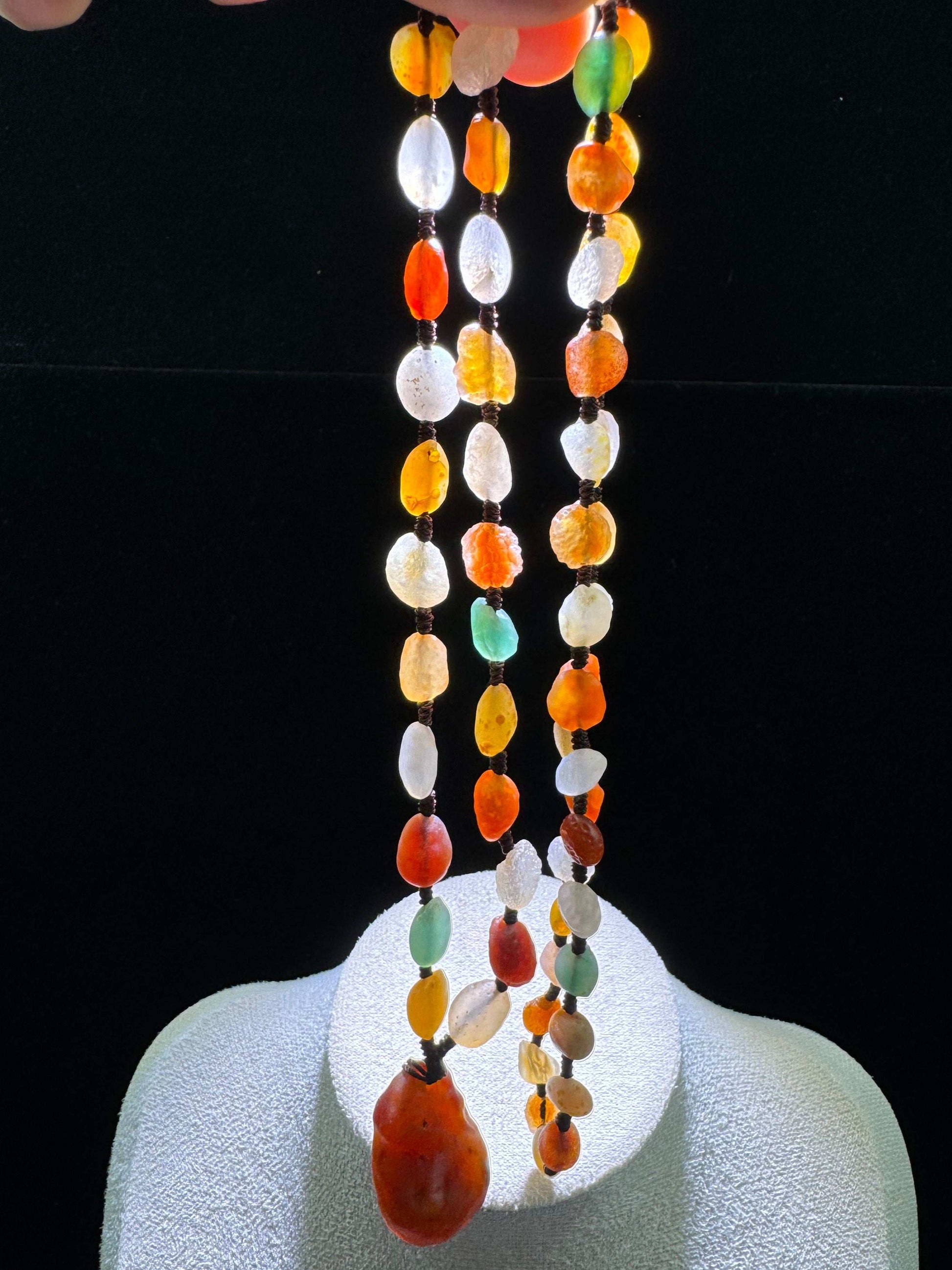 Natural Gobi Colored Bead Agate Necklace – Vibrant Spirit & Earth Energy
