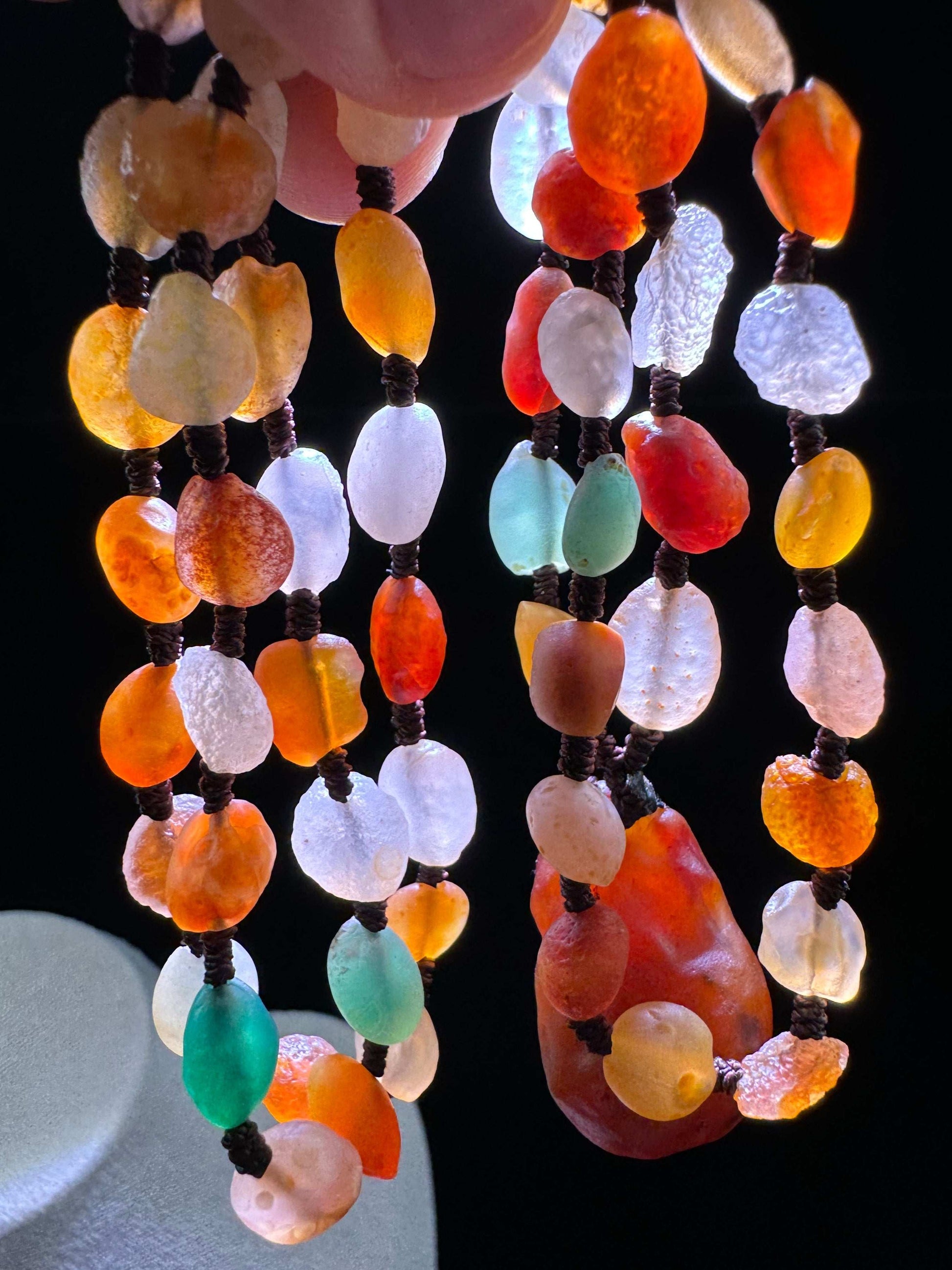 Natural Gobi Colored Bead Agate Necklace – Vibrant Spirit & Earth Energy
