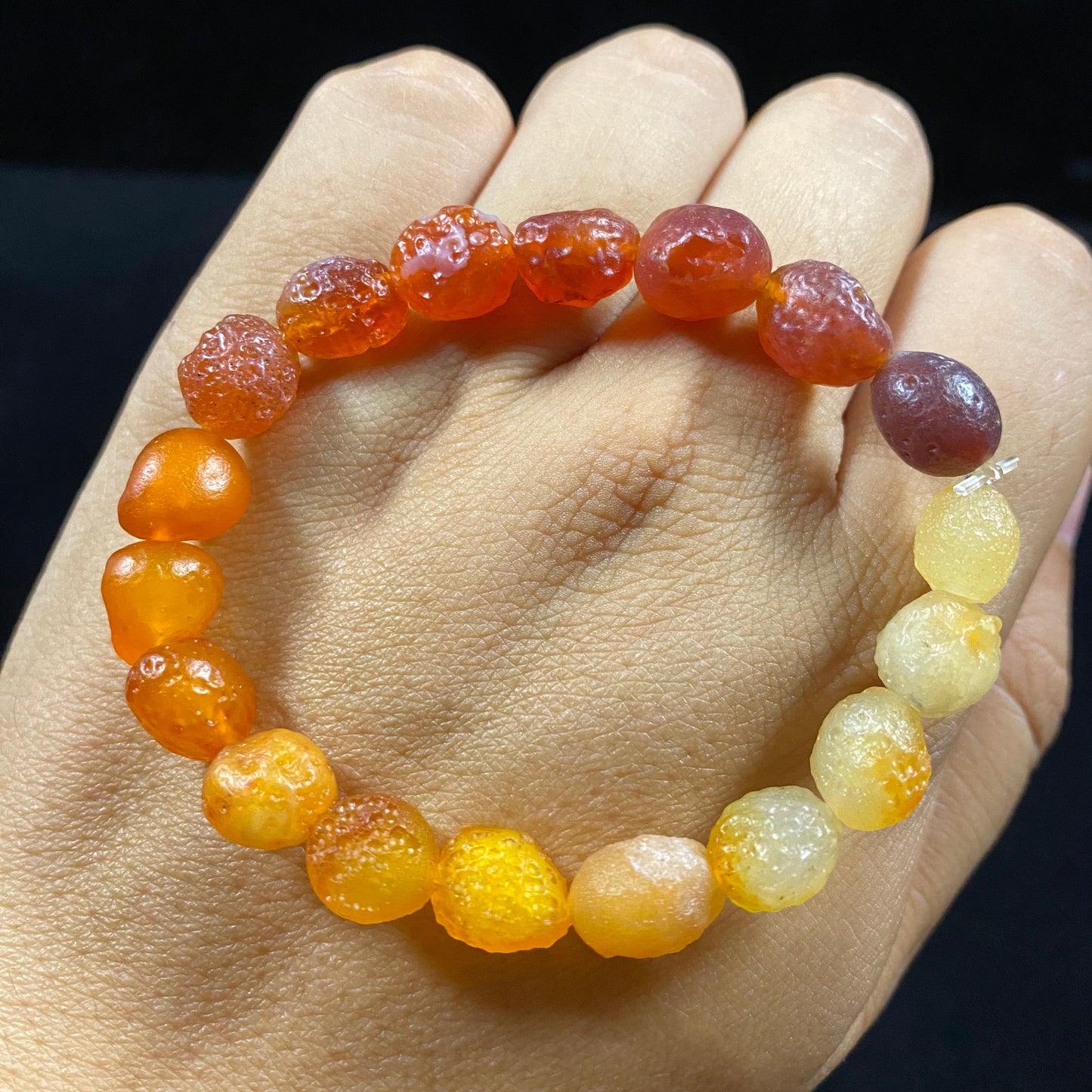 Natural Gobi Gradient Candy Agate Bracelet – Sweet Colors, Strong Energy