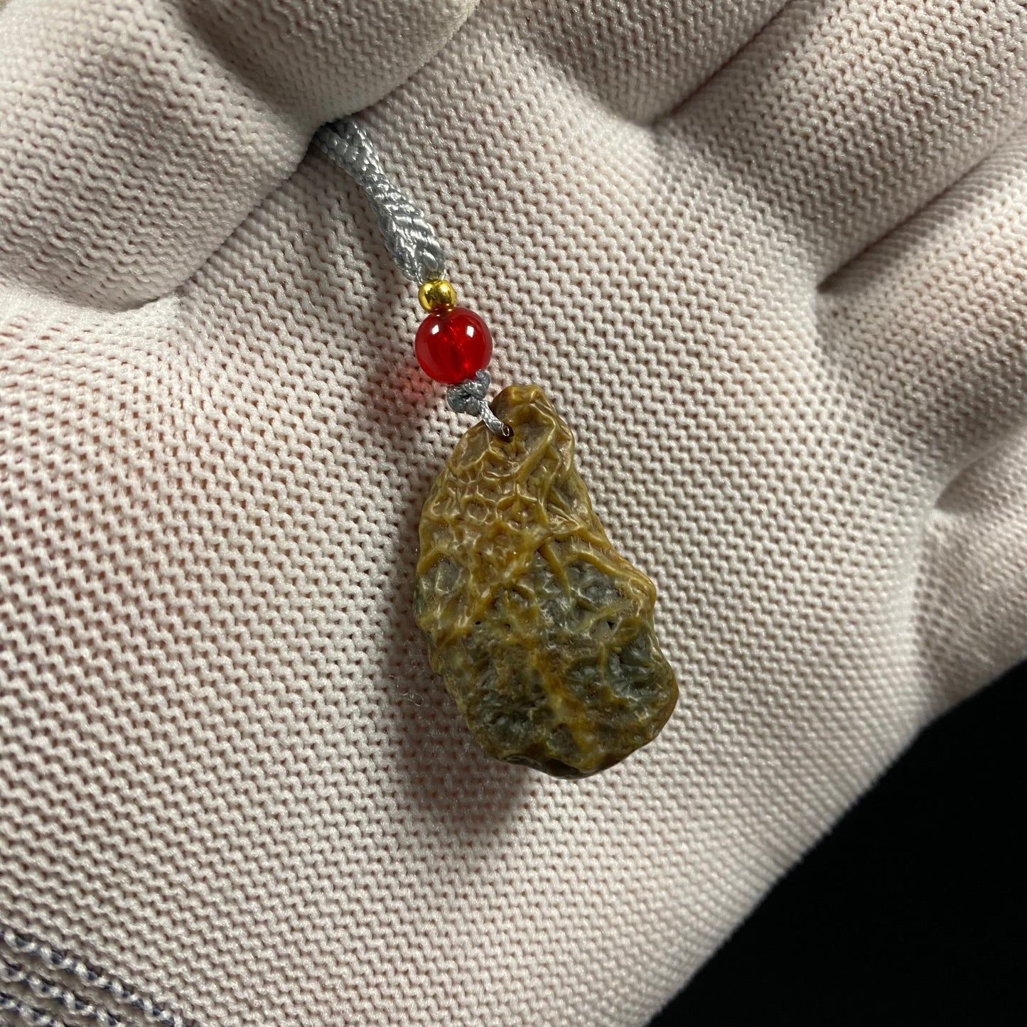 Natural Gobi Flower Vein Agate Necklace Pendant – Nature’s Art in Stone
