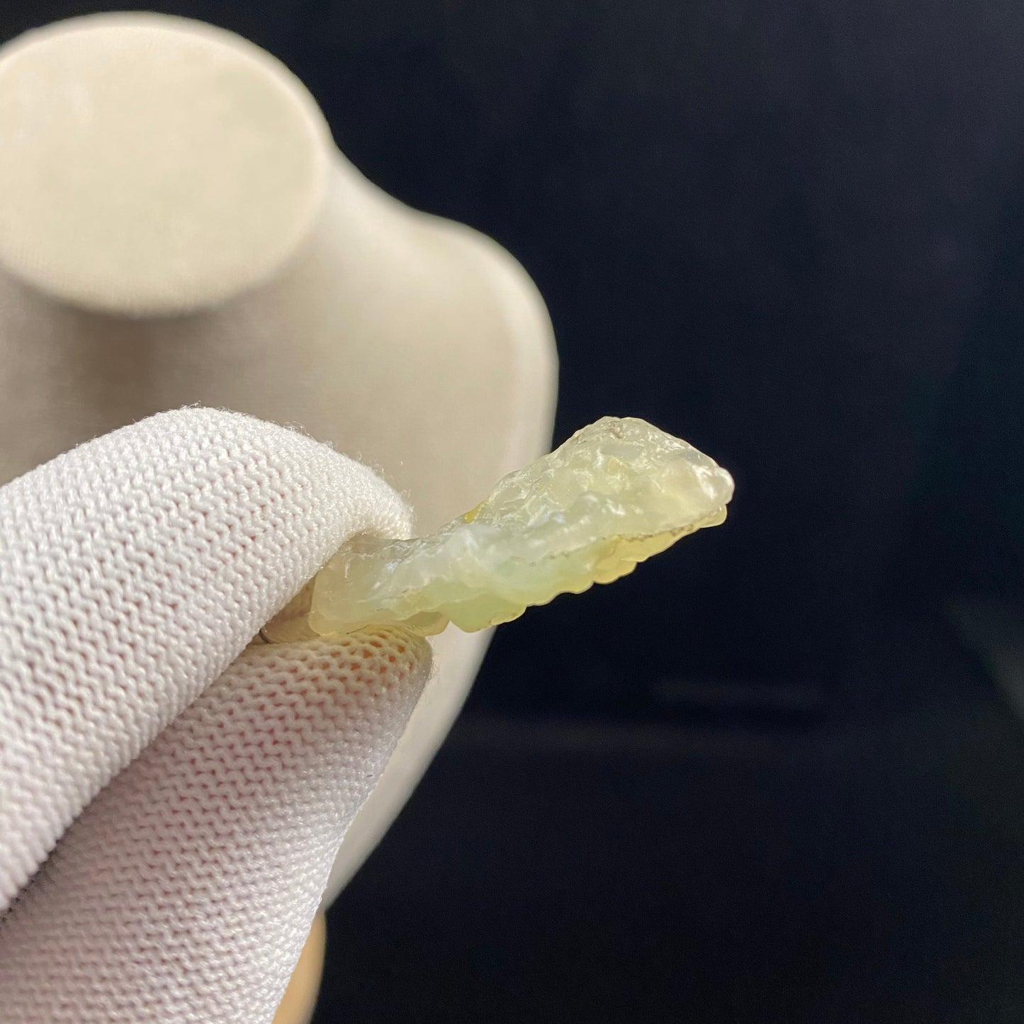 Natural Alxa Gobi Green Ice Agate Pendant – Serenity from the Desert