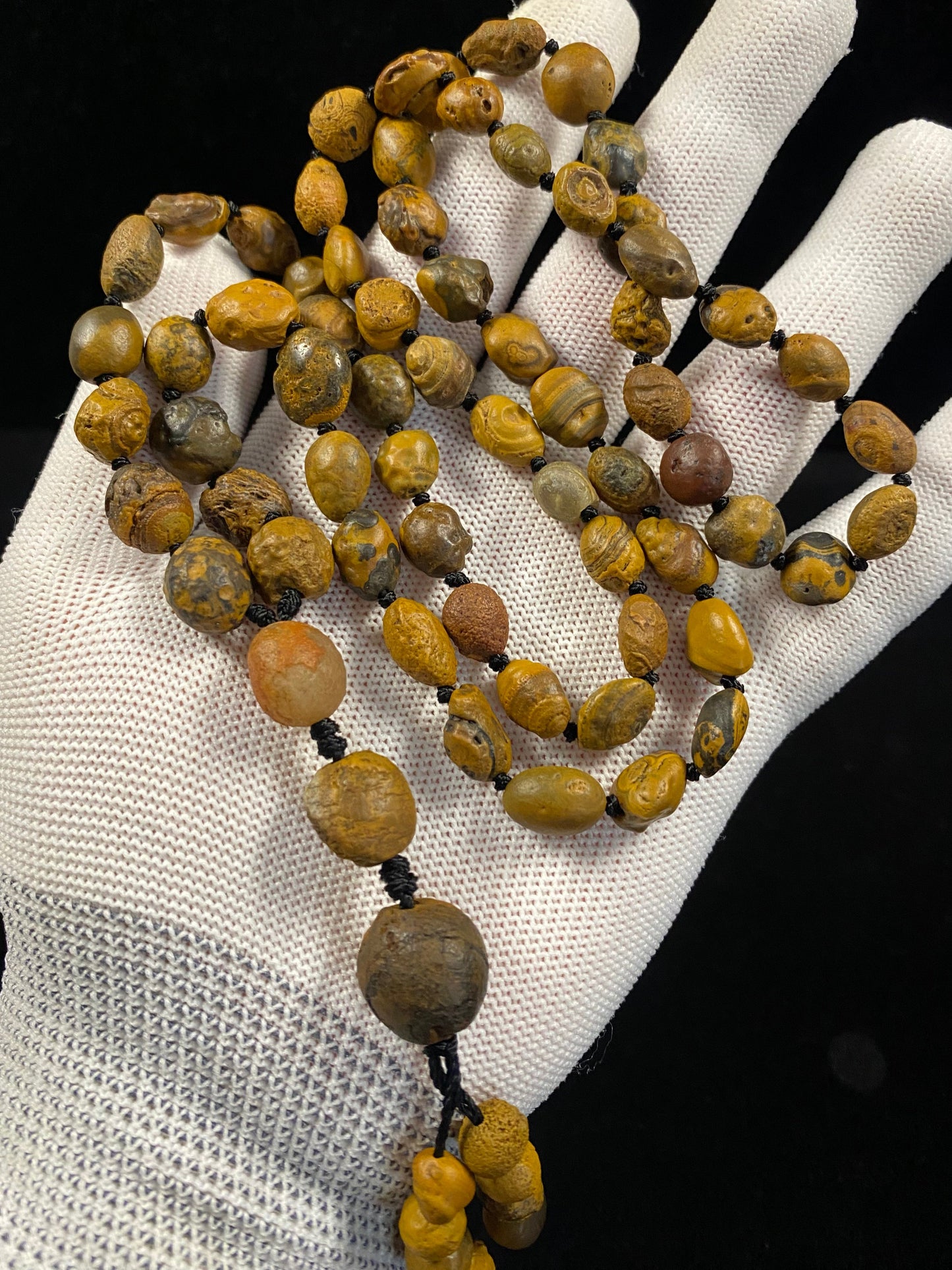 Natural Gobi Earth Eye Stone Raw Stone Energy Necklace