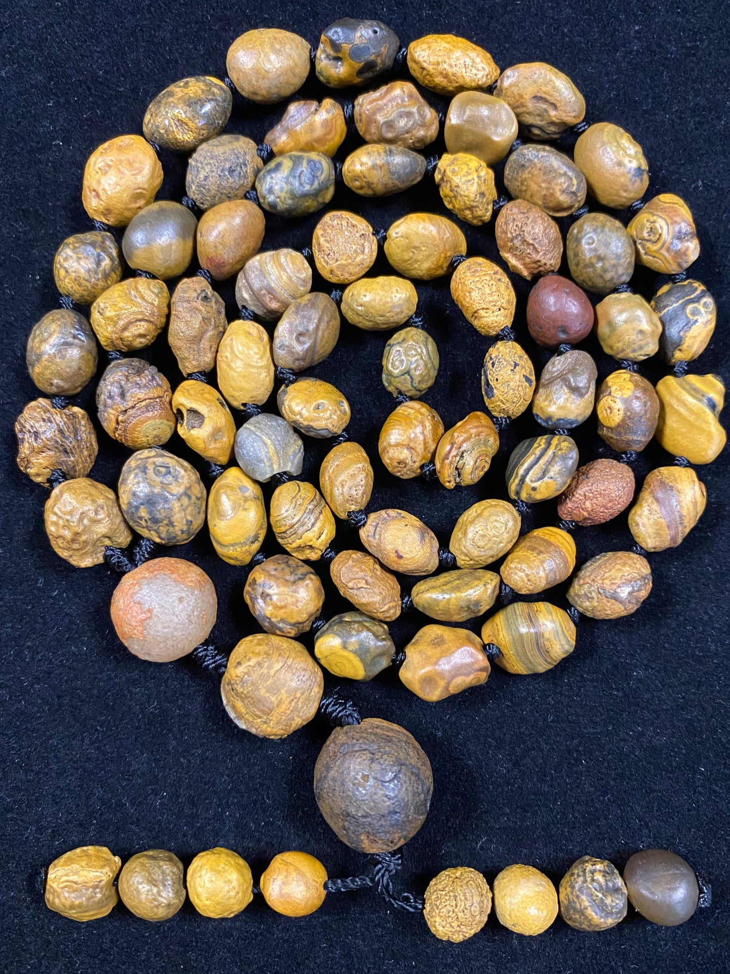 Natural Gobi Earth Eye Stone Raw Stone Energy Necklace