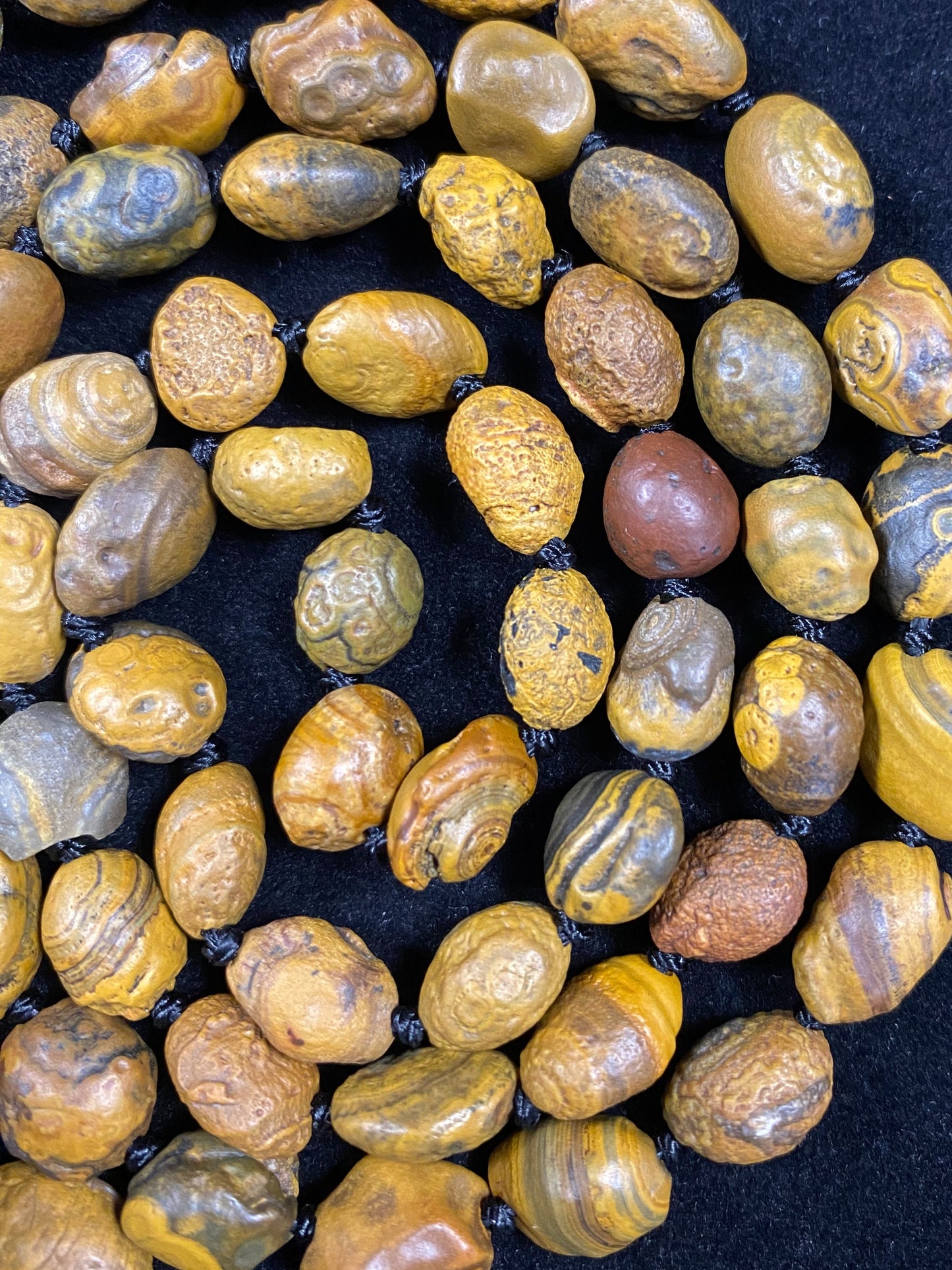 Natural Gobi Earth Eye Stone Raw Stone Energy Necklace