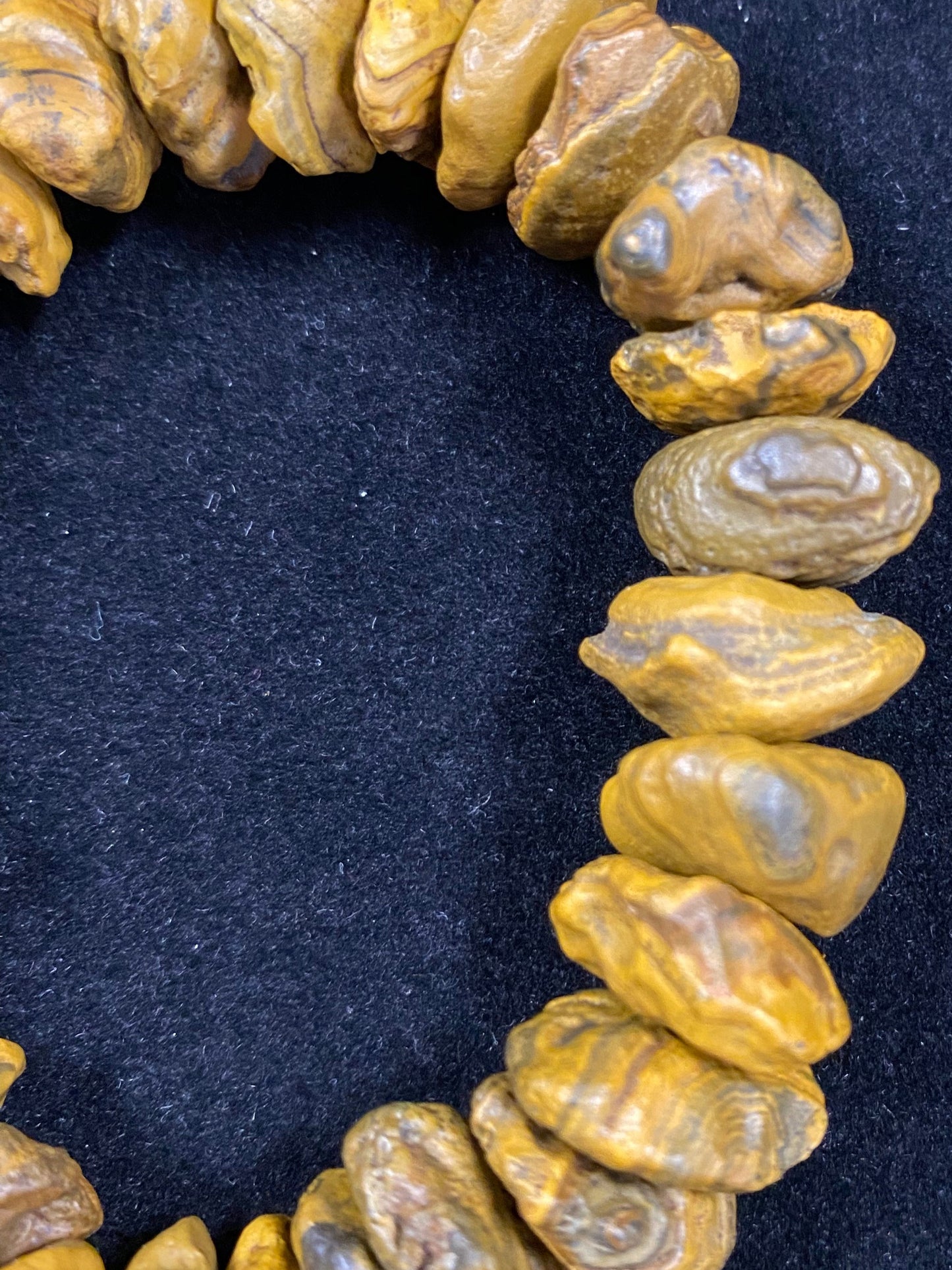 Natural Gobi Coin Raw Stone Energy Bracelet