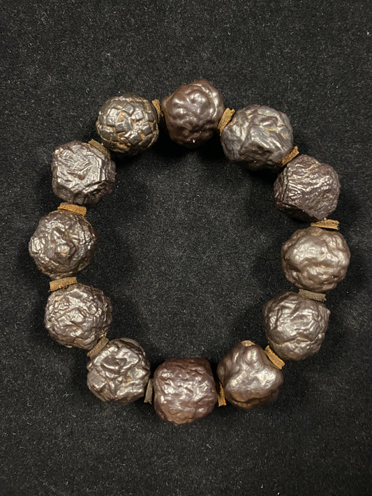 Natural Black Diamond Energy Bracelet – Handmade Desert Stone Jewelry