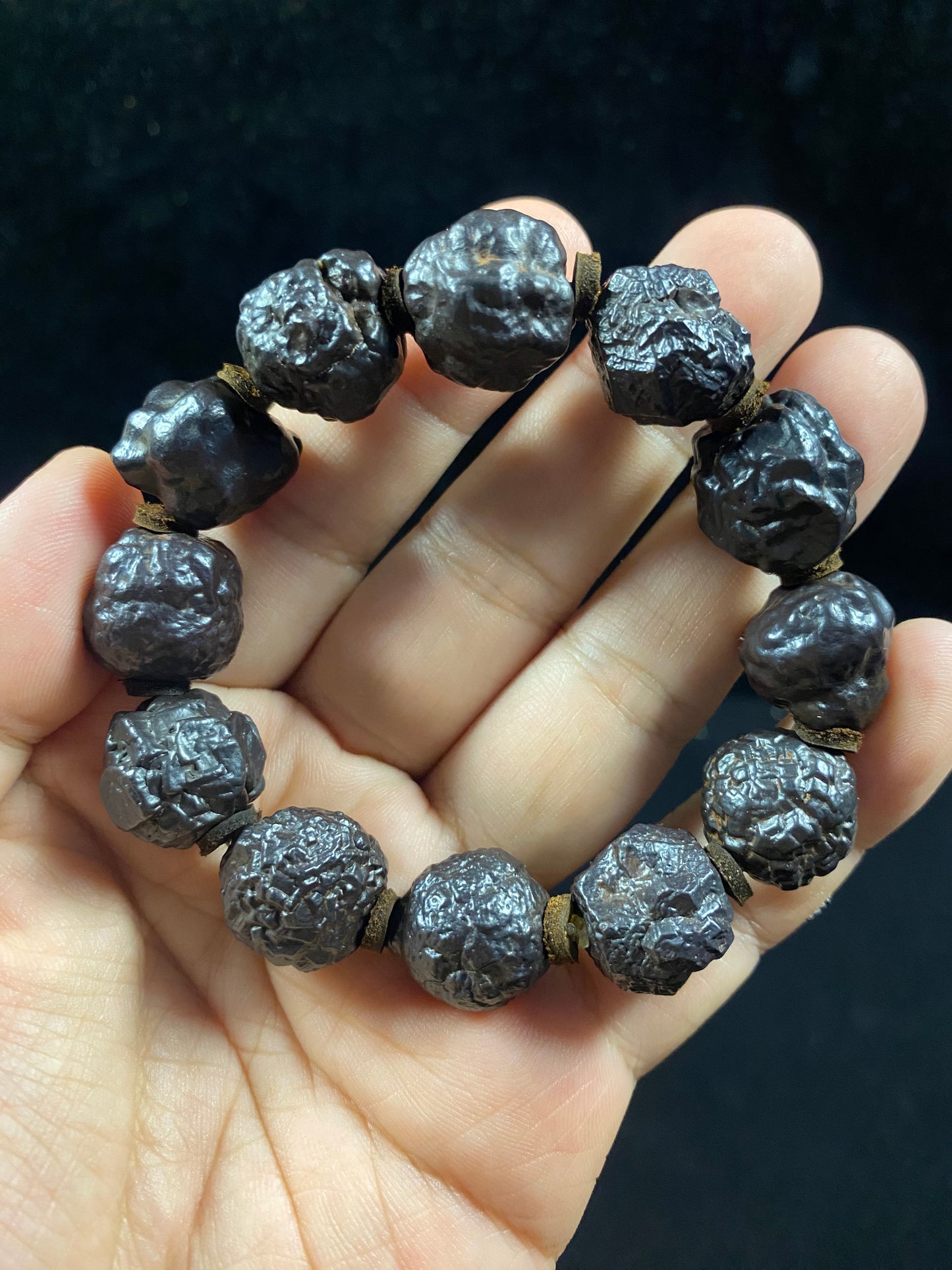 Natural Black Diamond Energy Bracelet – Handmade Desert Stone Jewelry