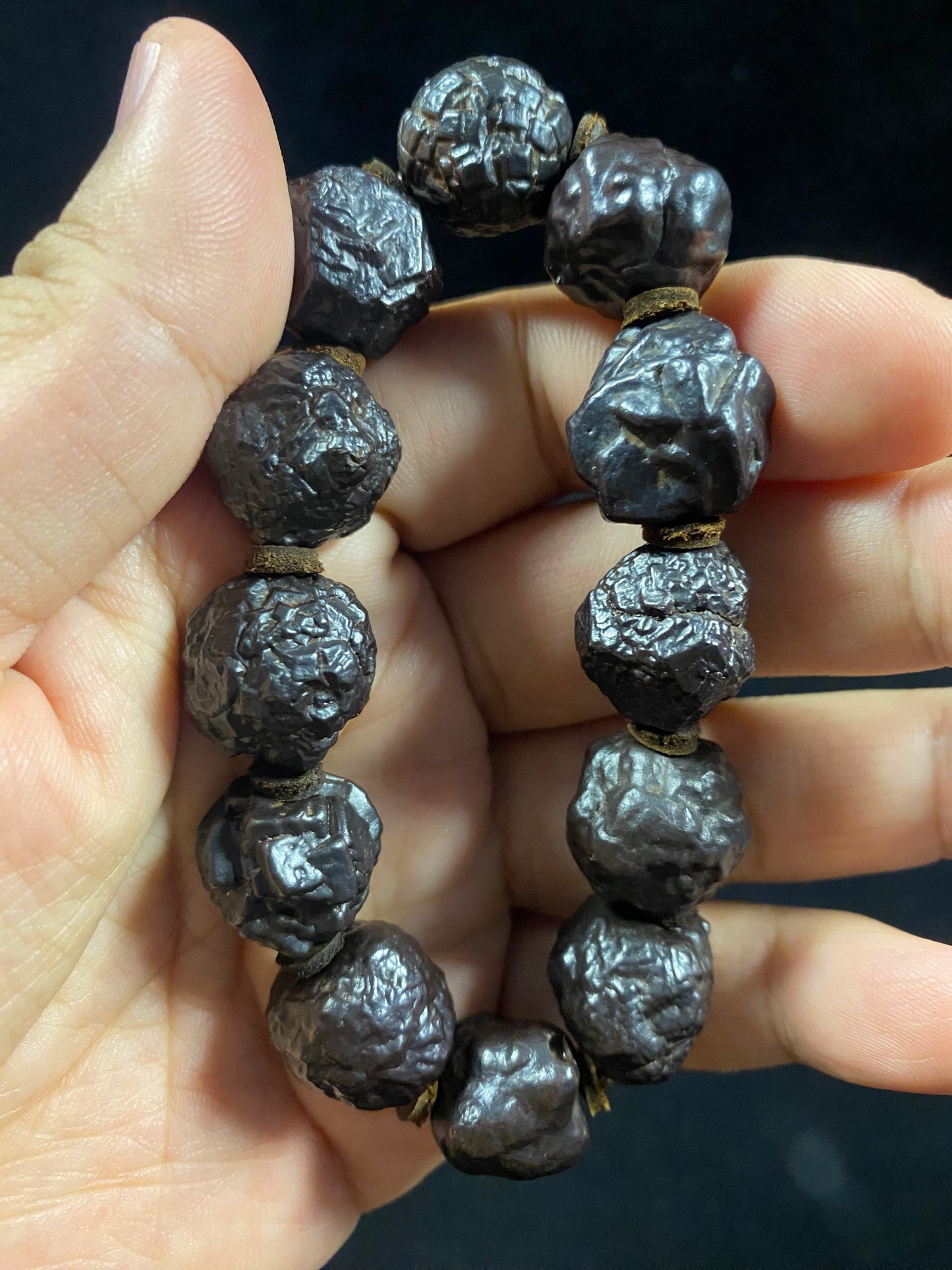 Natural Black Diamond Energy Bracelet – Handmade Desert Stone Jewelry