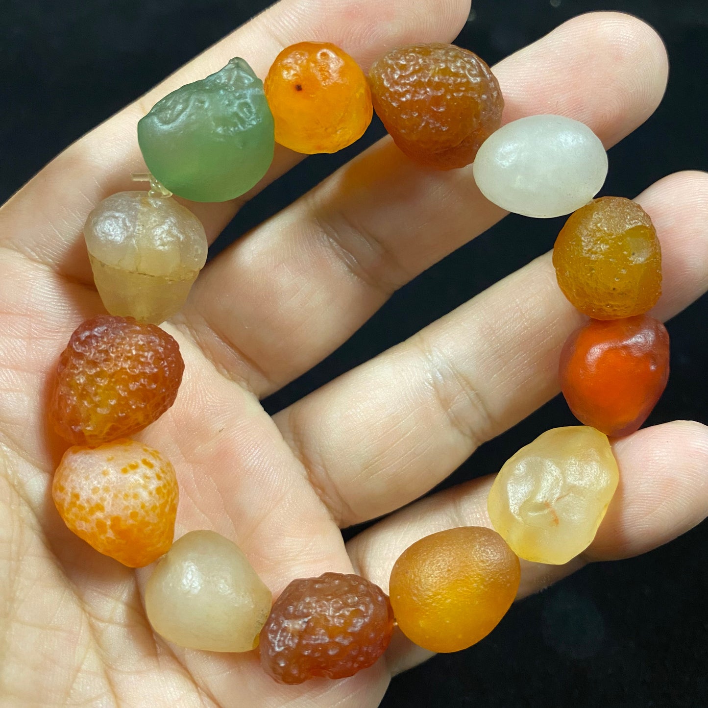 Natural Gobi Colorful Candy Agate Bracelet – Handmade Healing Stone for Energy & Joy
