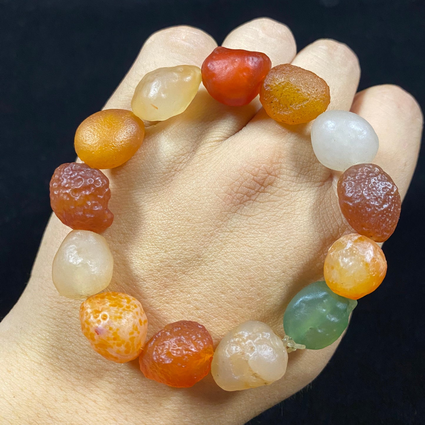 Natural Gobi Colorful Candy Agate Bracelet – Handmade Healing Stone for Energy & Joy