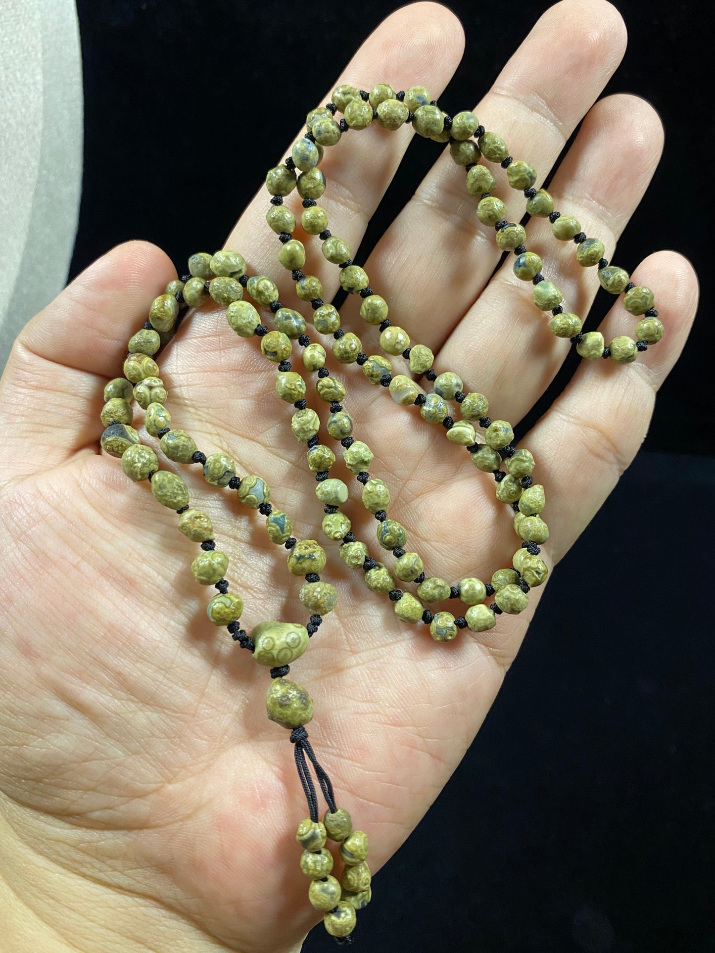 Natural Gobi Mountain Eye Agate Jewelry Set – Handmade Necklace & Bracelet for Energy and Style