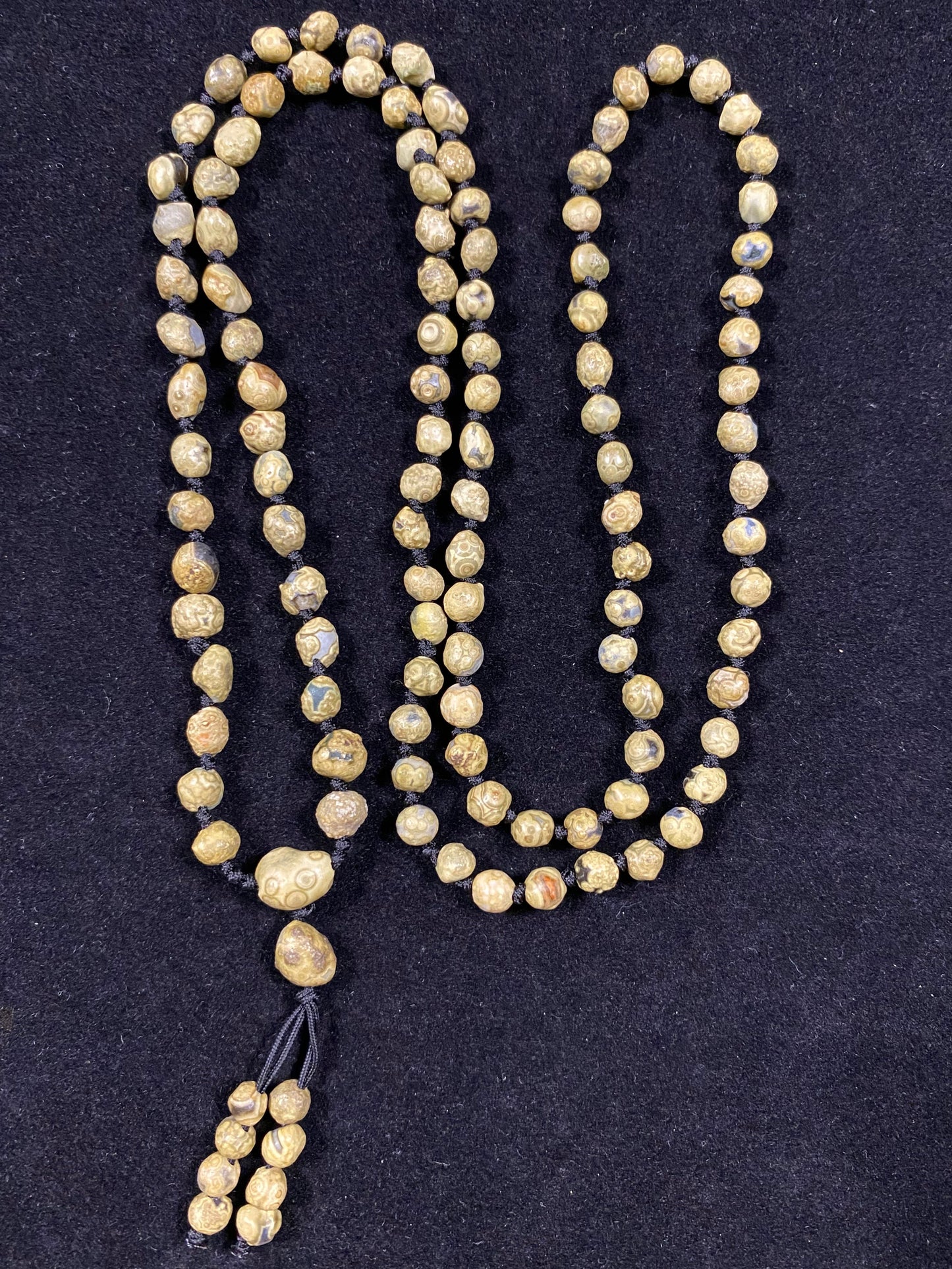 Natural Gobi Mountain Eye Agate Jewelry Set – Handmade Necklace & Bracelet for Energy and Style