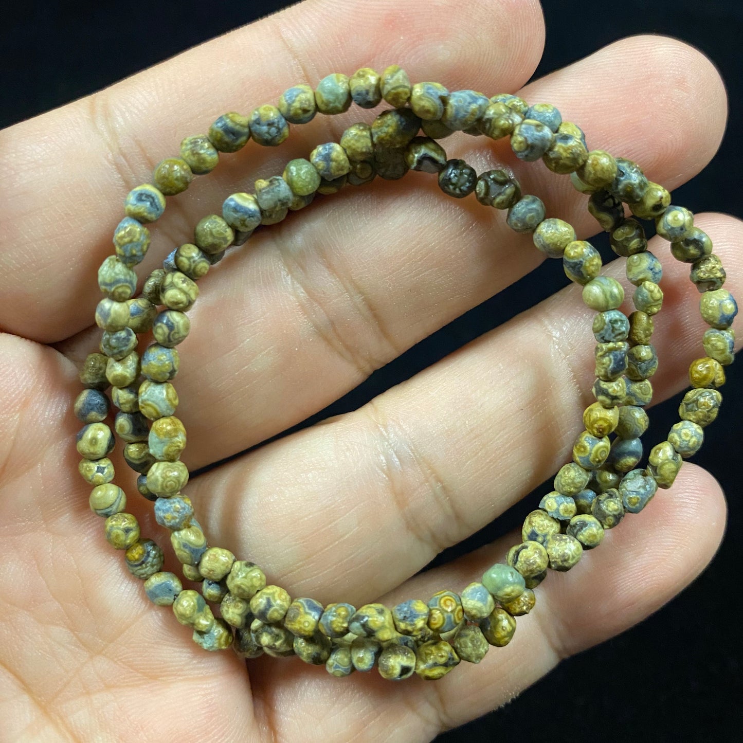 Natural Gobi Mountain Eye Agate Jewelry Set – Handmade Necklace & Bracelet for Energy and Style