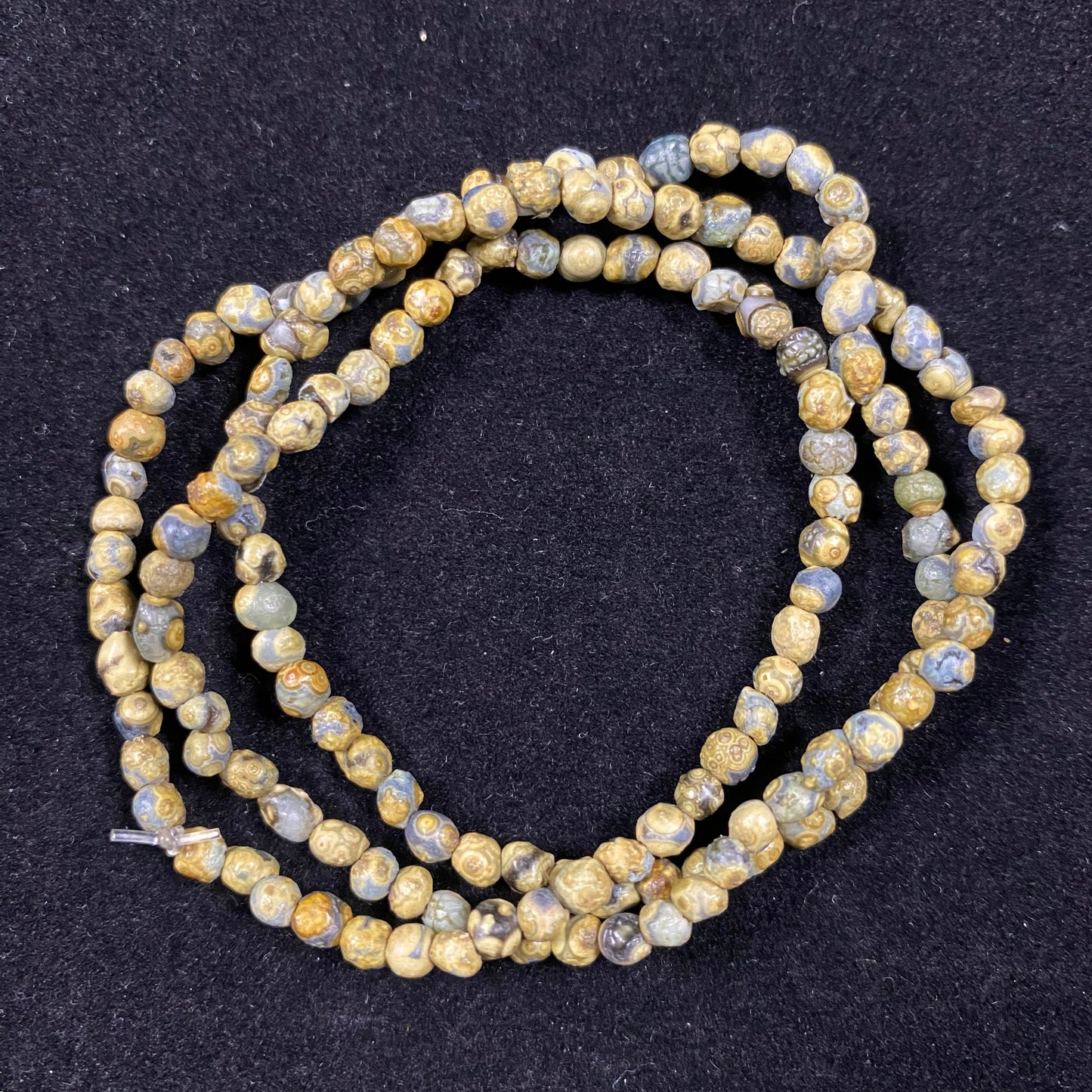 Natural Gobi Mountain Eye Agate Jewelry Set – Handmade Necklace & Bracelet for Energy and Style