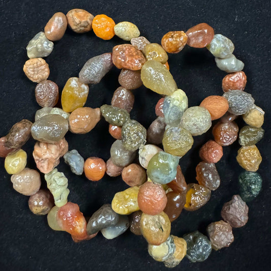 Natural Gobi Vein Stone Agate Bracelet – Women’s Healing Energy Stretch Jewelry