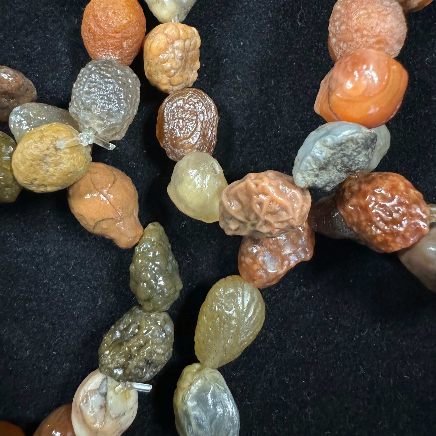 Natural Gobi Vein Stone Agate Bracelet – Women’s Healing Energy Stretch Jewelry