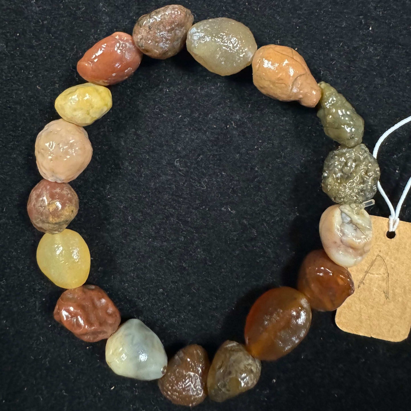 Natural Gobi Vein Stone Agate Bracelet – Women’s Healing Energy Stretch Jewelry