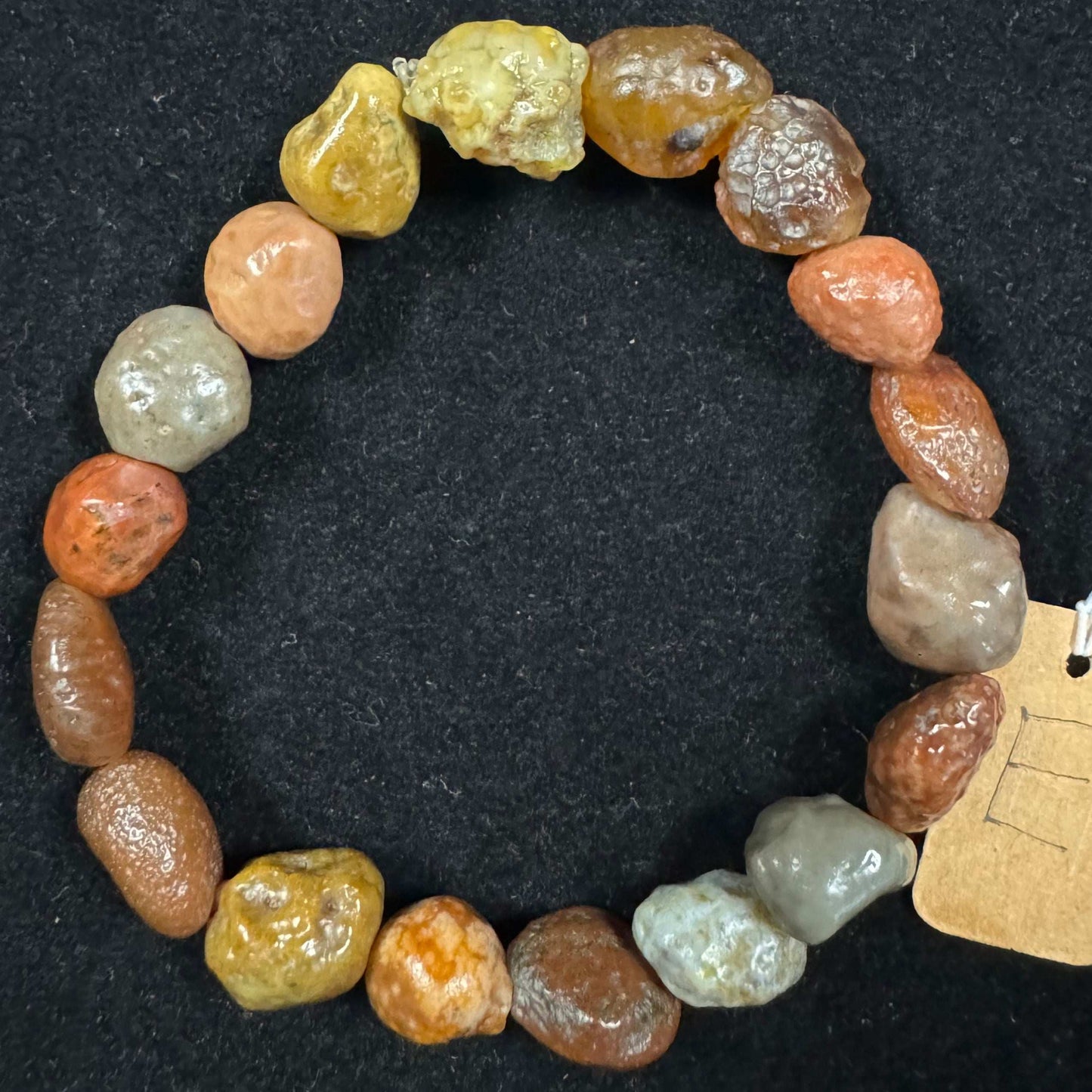 Natural Gobi Vein Stone Agate Bracelet – Women’s Healing Energy Stretch Jewelry