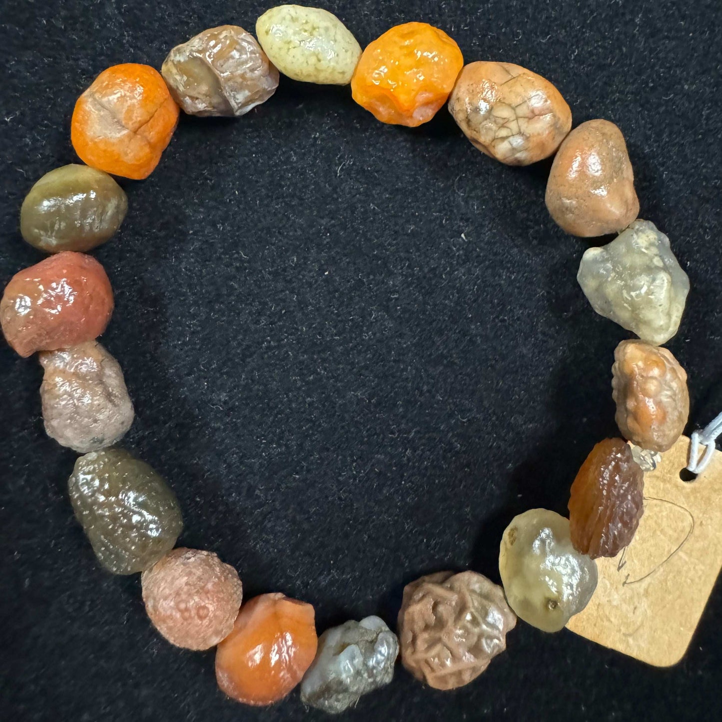 Natural Gobi Vein Stone Agate Bracelet – Women’s Healing Energy Stretch Jewelry