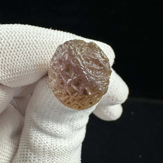 Natural Gobi Purple Vein Agate Ring – Women’s Raw Stone Jewelry
