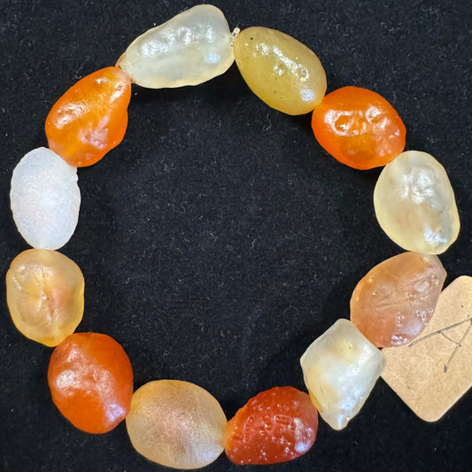 Natural Gobi colored beads candy agate women's jewelry bracelet