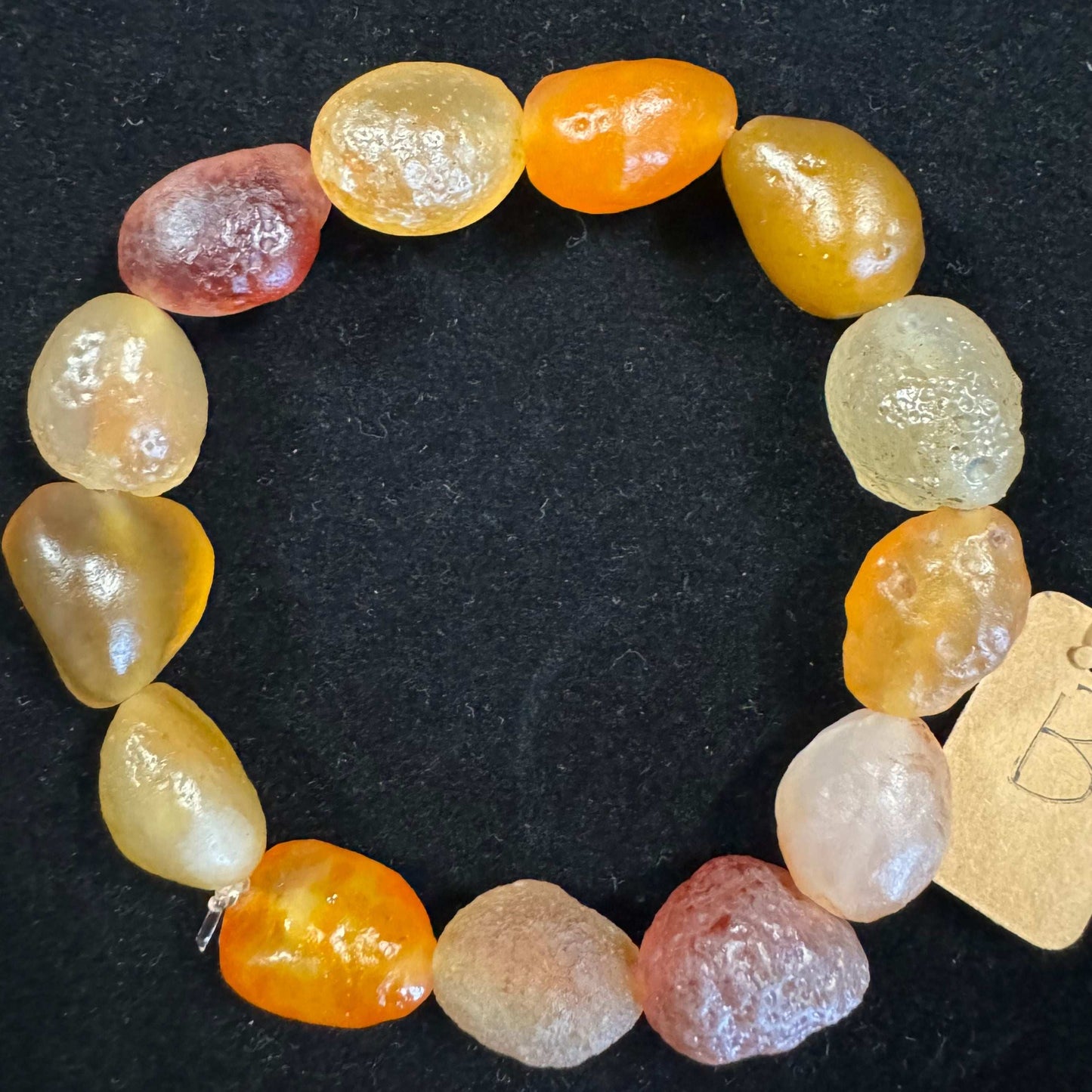 Natural Gobi colored beads candy agate women's jewelry bracelet