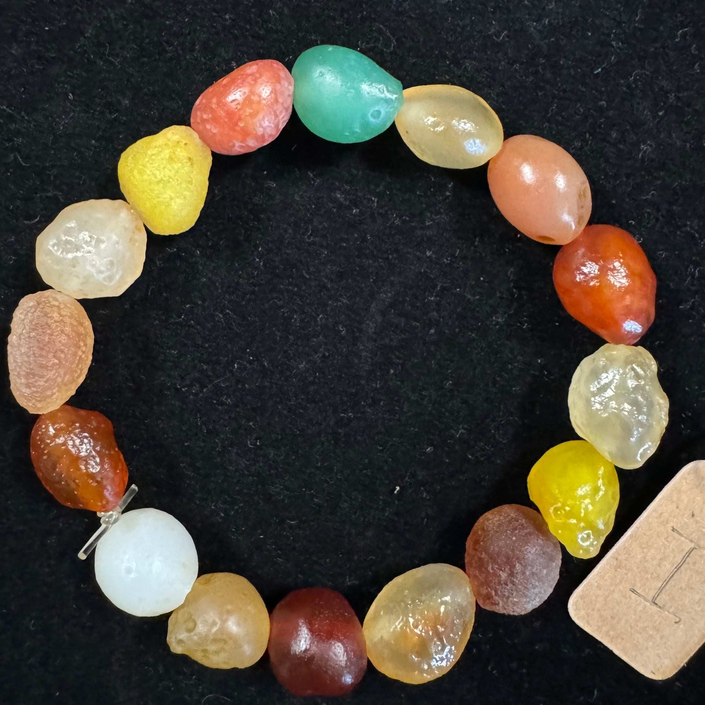 Natural Candy‑Colored Gobi Agate Wrap Bracelet for Women – Circle Pastel Gemstone Beads