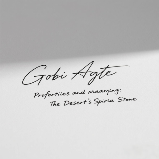 Gobi Agate Properties and Meaning: The Desert’s Spiritual Stone